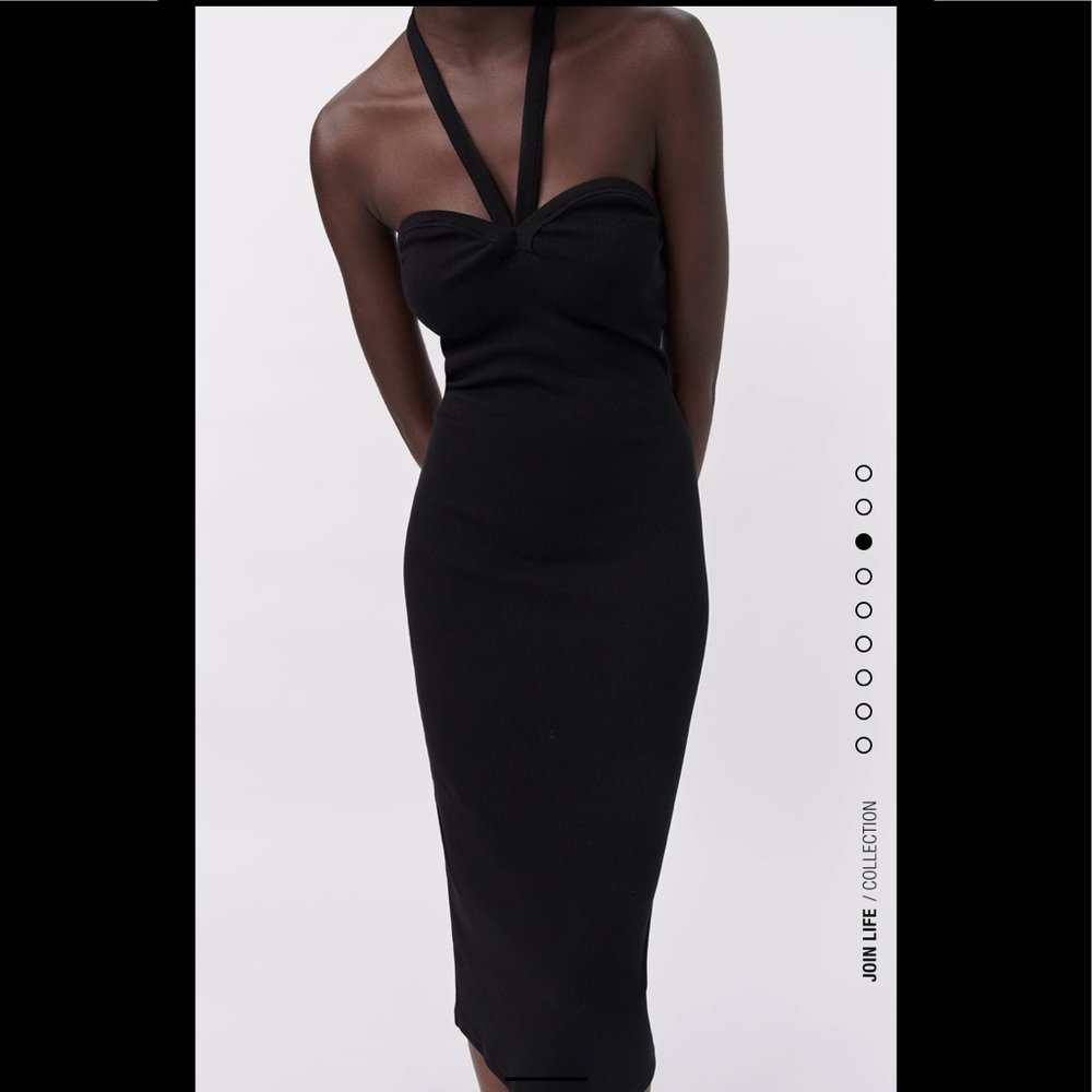 ZARA Sweetheart Neckline Dress